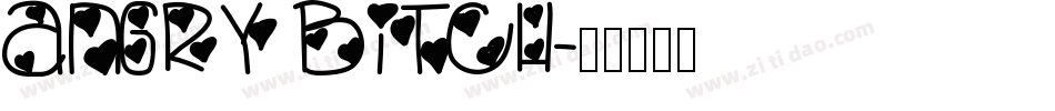 Angry bitch字体转换